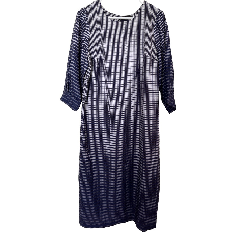 Shift Dress Square Pattern Ombre XL